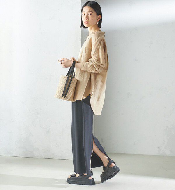 SHIPS for women「〈手洗い可能〉IMPERIAL LINEN オーバー シャツ」|シャツ・ブラウス|