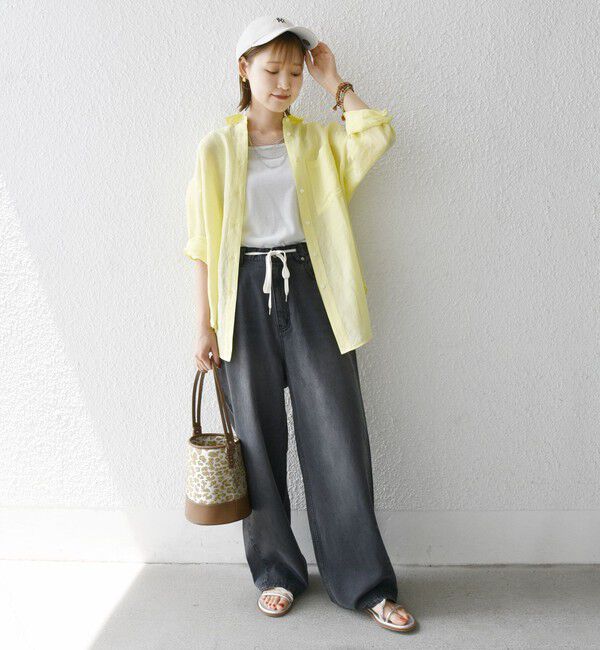 SHIPS for women「〈手洗い可能〉IMPERIAL LINEN オーバー シャツ」|シャツ・ブラウス|