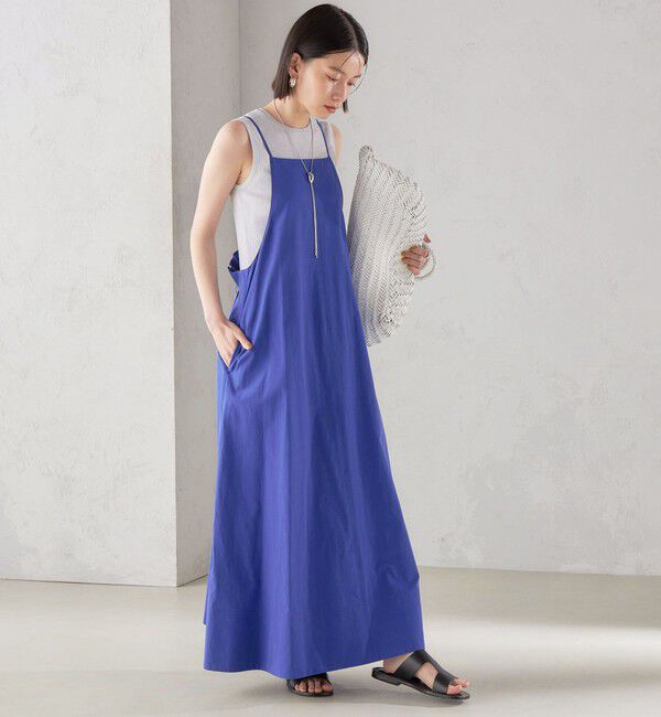 SHIPS for women「〈手洗い可能〉近江晒 ブロード キャミ ワンピース」|ワンピース|