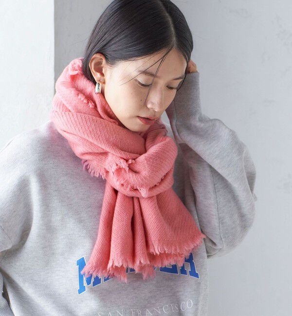 SHIPS for women「カシミヤ 100 ライト ストール」|ストール|ピンク系