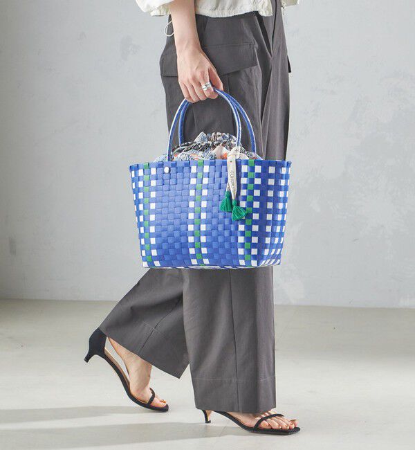 SHIPS for women「【SHIPS別注】UHURU:巾着付き バスケット バッグ S」|トートバッグ|