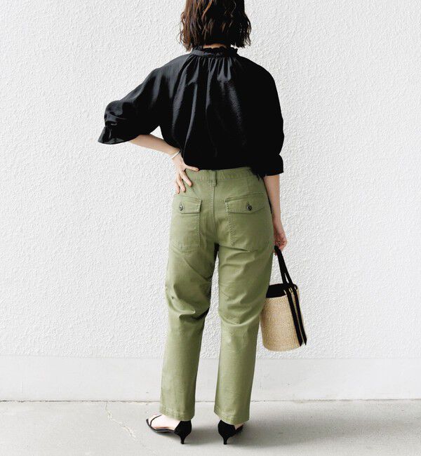 SHIPS for women「〈洗濯機可能〉前後 2WAY フリル リボン シアー ブラウス」|シャツ・ブラウス|