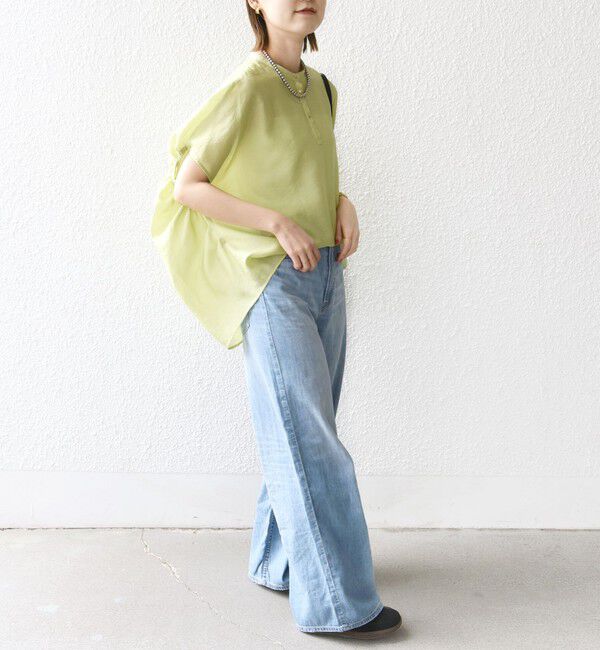 SHIPS for women「〈手洗い可能〉袖 ギャザー ドルマン ブラウス」|シャツ・ブラウス|