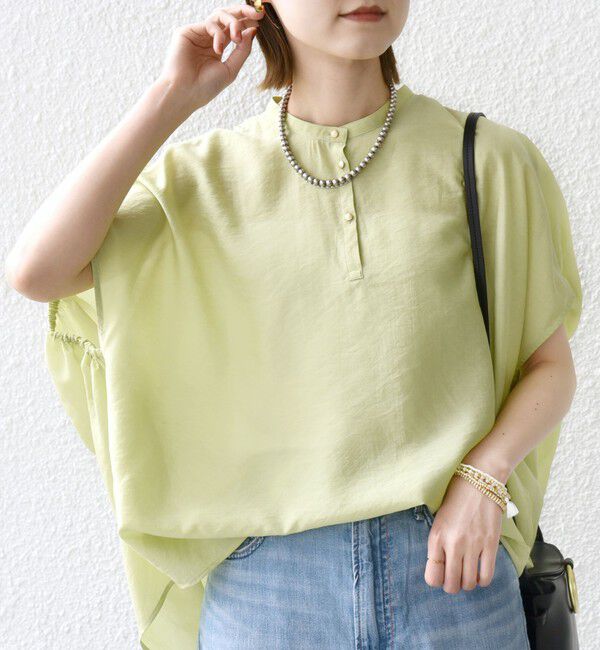 SHIPS for women「〈手洗い可能〉袖 ギャザー ドルマン ブラウス」|シャツ・ブラウス|