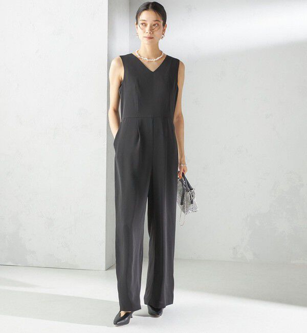 SHIPS for women「【SHIPS別注】kaene:チュール フリル スリーブ オールインワン（セレモニー対応可）」|オールインワン|