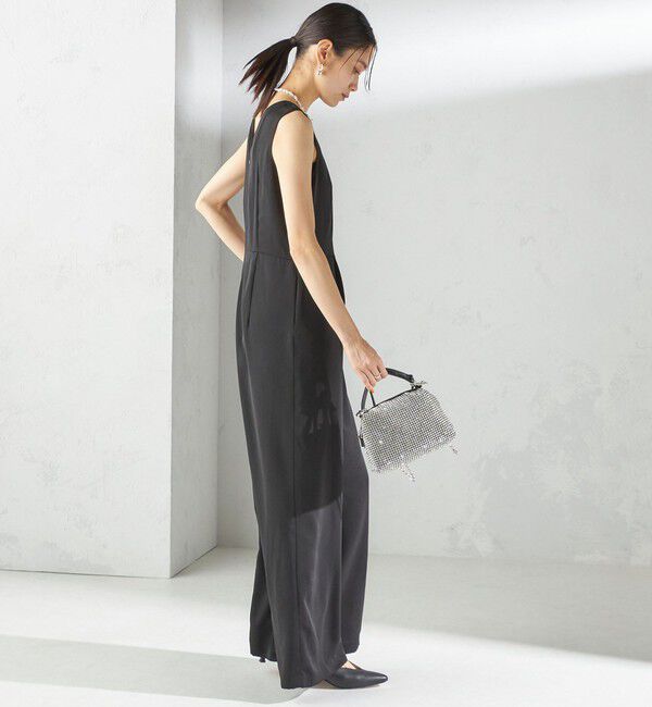 SHIPS for women「【SHIPS別注】kaene:チュール フリル スリーブ オールインワン（セレモニー対応可）」|オールインワン|