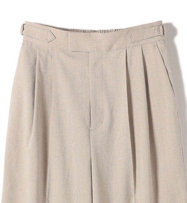 SHIPS for women「〈手洗い可能〉麻調 合繊 2タック ワイド パンツ 2」|その他|