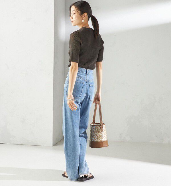 SHIPS for women「〈手洗い可能〉ラミー混 シアー ヘンリー ネック ニット」|ニット・セーター|