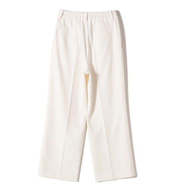 SHIPS for women「〈UVカット / 吸水速乾 / 手洗い可能〉合繊 タック センター プレス パンツ」|スラックス|