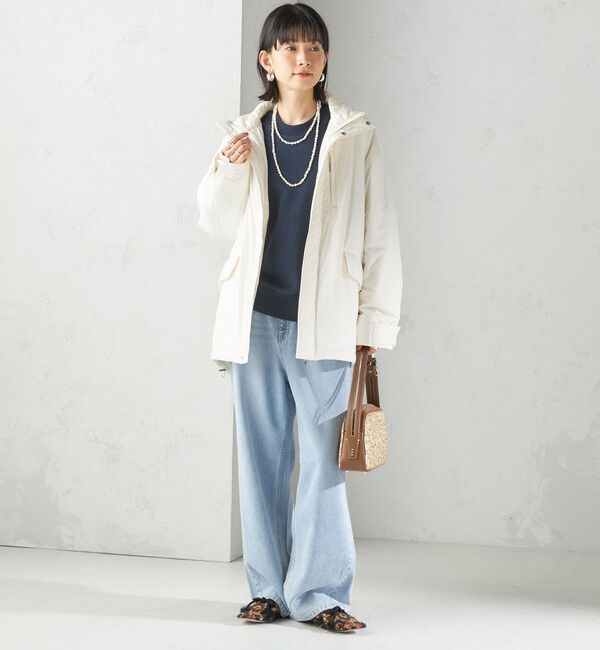 SHIPS for women「〈洗濯機可能〉ドロスト イージー デニム パンツ」|デニム|