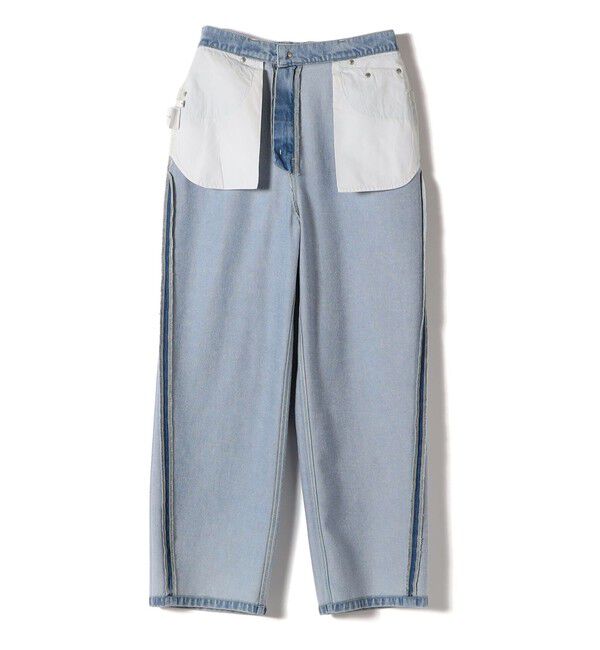 SHIPS for women「〈洗濯機可能〉ドロスト イージー デニム パンツ」|デニム|