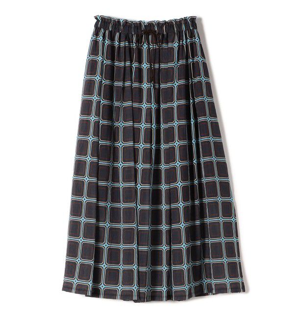 SHIPS for women「【SHIPS別注】UHURU:〈手洗い可能〉シアープリント ギャザー スカート」|スカート|