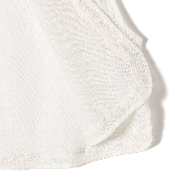 SHIPS for women「【SHIPS別注】Fanaka:〈手洗い可能〉メッシュ 刺繍 ジレ」|ベスト・ジレ|