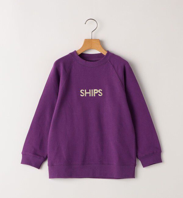 SHIPS KIDS「SHIPS KIDS:100～130cm / 刺繍 ロゴ ラグラン スウェット」|スウェット・ジャージ|