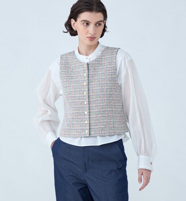 TOMORROWLAND collection「マリースパンコール 2-wayペプラムジレ」|ベスト・ジレ|