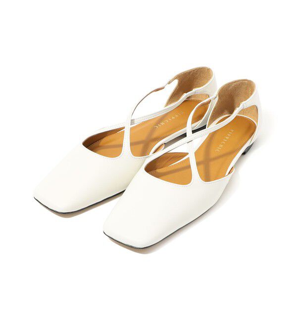 TOMORROWLAND GOODS「PIPPICHIC AMBER フラットシューズ」|パンプス|11 ホワイト