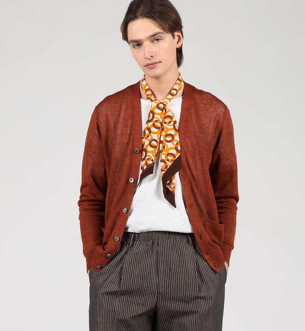 TOMORROWLAND MENS「TOMORROWLAND tricot ティントリネン Vネックカーディガン」|カーディガン|