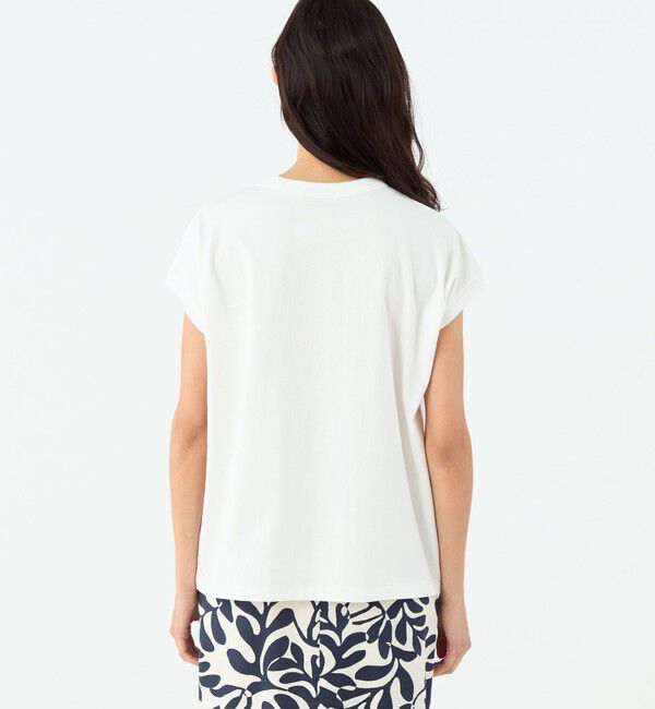 MACPHEE「ジャージーステッチ キャップスリーブプルオーバー」|Tシャツ・カットソー|