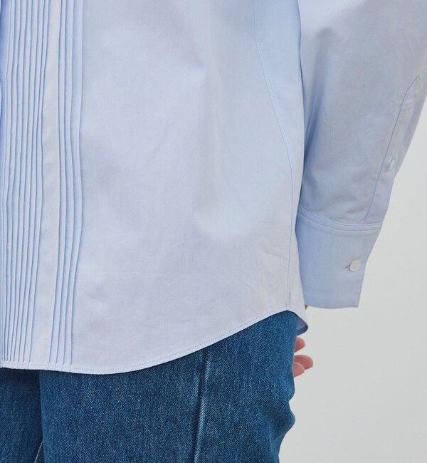 DES PRES「コンパクトコットン ピンタックドレスシャツ」|シャツ・ブラウス|