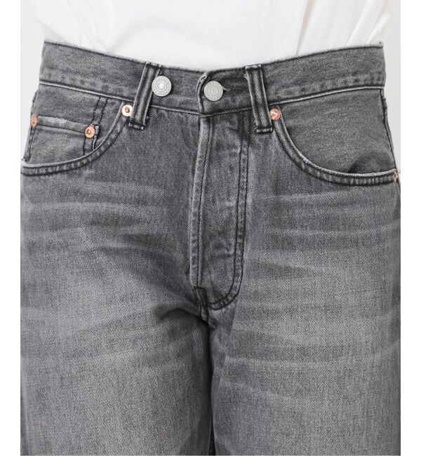  「スリットリボンデニムパンツ」|デニム|