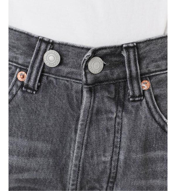  「スリットリボンデニムパンツ」|デニム|