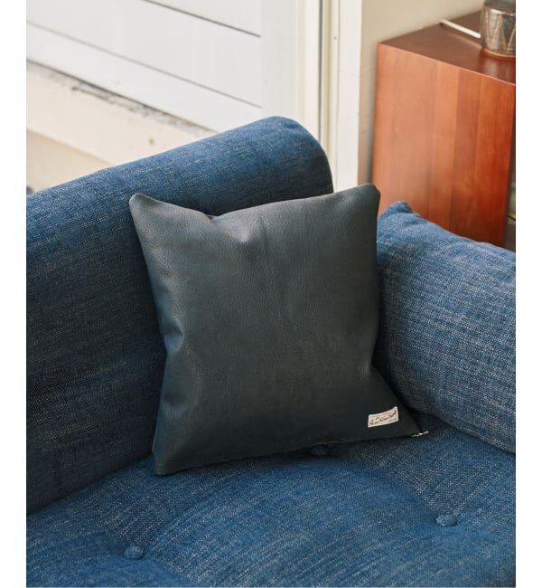 ACME「GRAIN LEATHER CUSHION　クッションカバー」|クッション・クッションカバー|ブラック