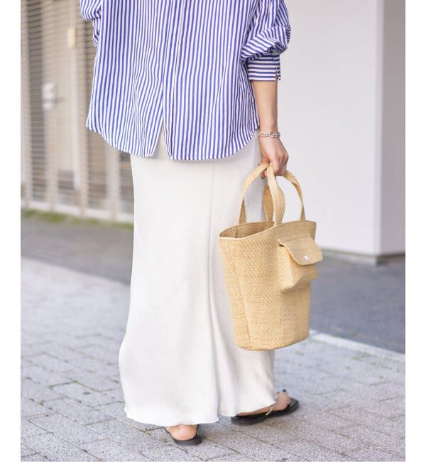 IENA「《追加13》ダブルサテンスカート」|スカート|