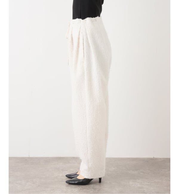 IENA LA BOUCLE「KAYLE/ケイル TEXTURED TWILL BARREL TROUSERS K-2005A」|その他|