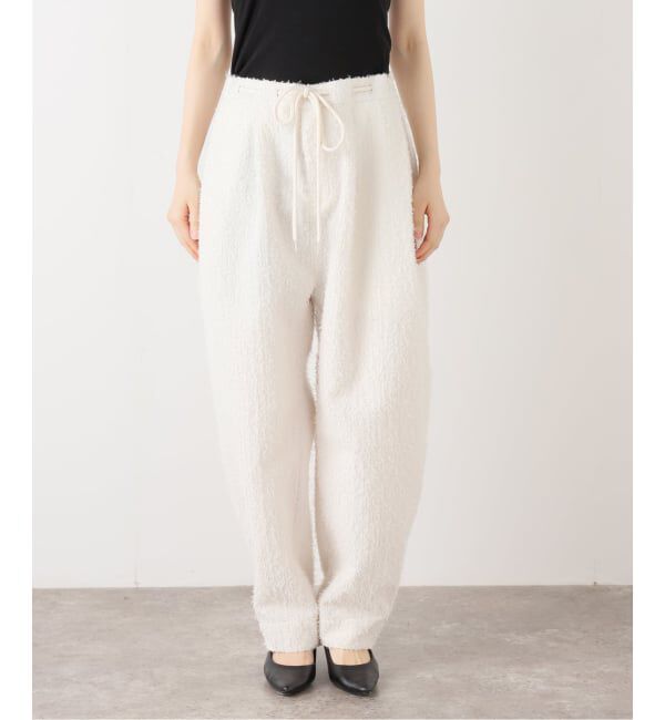 IENA LA BOUCLE「KAYLE/ケイル TEXTURED TWILL BARREL TROUSERS K-2005A」|その他|