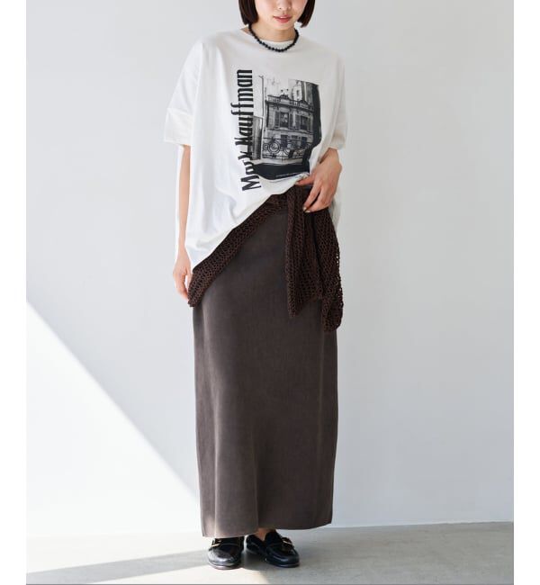 IENA「《セットアップ対応/予約》ダンボールストーンスカート」|スカート|