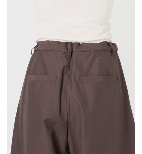 IENA LA BOUCLE「《予約》IENA LA BOUCLE タッサーパラシュートバルーンスラックス」|スラックス|