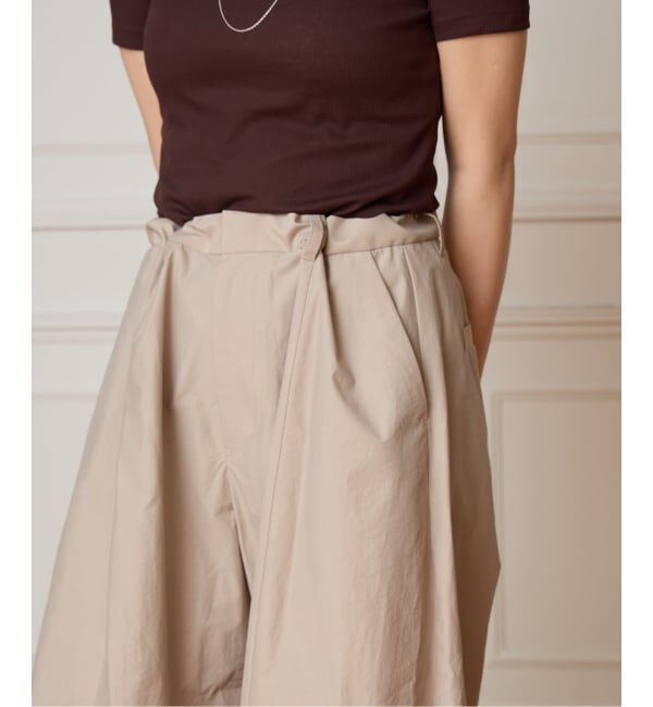 IENA LA BOUCLE「《予約》IENA LA BOUCLE タッサーパラシュートバルーンスラックス」|スラックス|