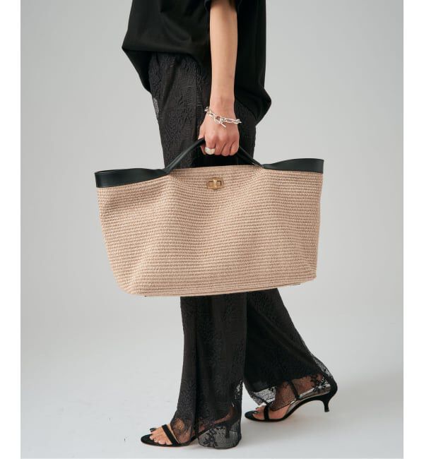 VERMEIL par iena「《予約》GAVA ガバ ラフィアx牛革 トートバッグ NIKO」|トートバッグ|