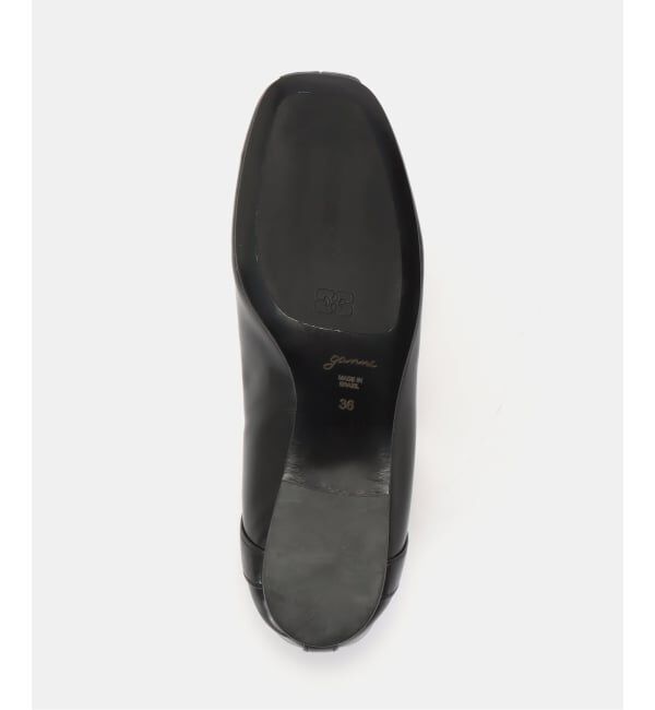 PULP「GANNI / ガニー Eyelets Lace Up Ballerina Crinkle」|バレエシューズ|