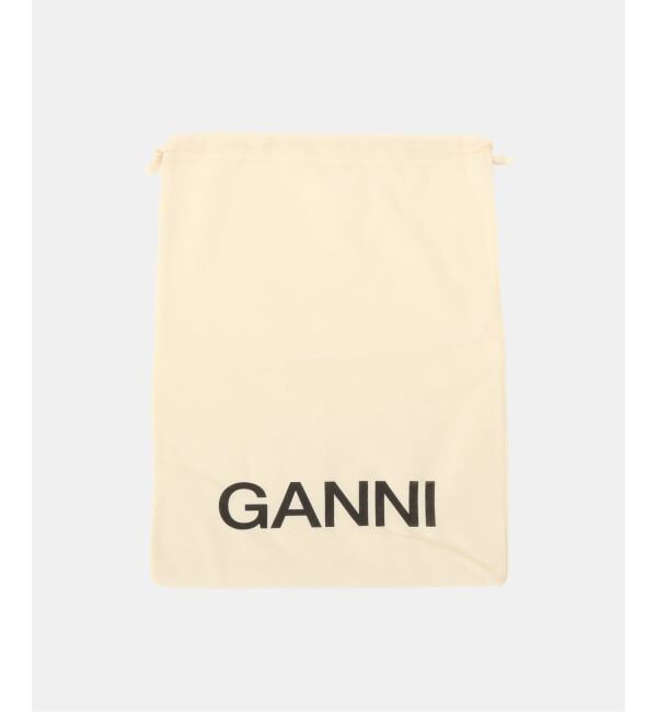 PULP「GANNI / ガニー Eyelets Lace Up Ballerina Crinkle」|バレエシューズ|