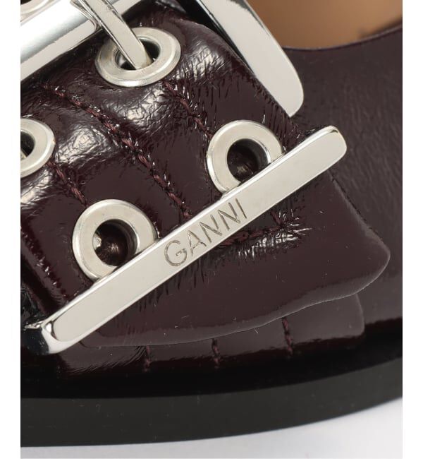 PULP「GANNI / ガニー Feminine Buckle Ballerina Naplack」|バレエシューズ|