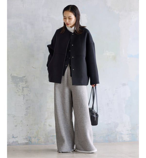 JOURNAL STANDARD「《追加》スーパー140ビーバーノーカラーショートコート」|ノーカラーコート|