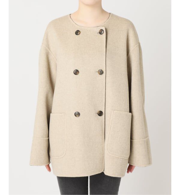 JOURNAL STANDARD relume「《新色》リバーシブルノーカラーショートコート」|ノーカラーコート|