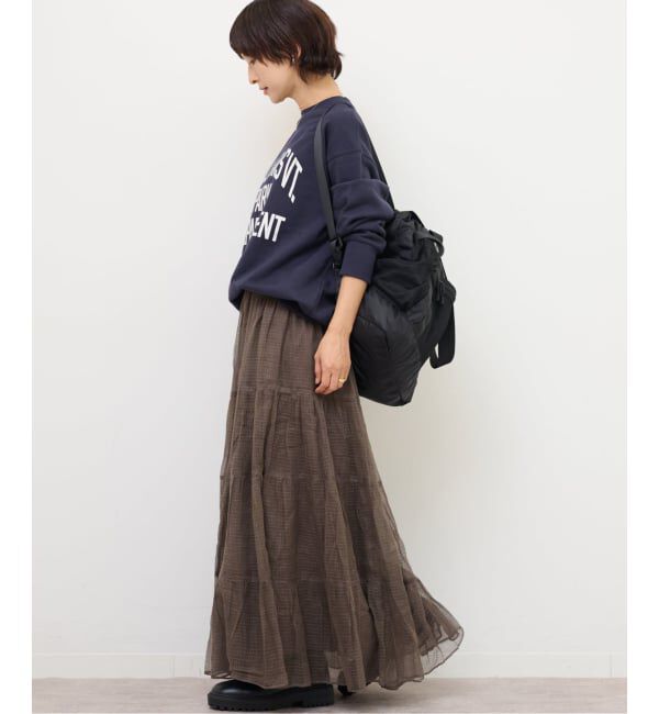 JOURNAL STANDARD relume「シアーチェックティアードイージースカート」|スカート|