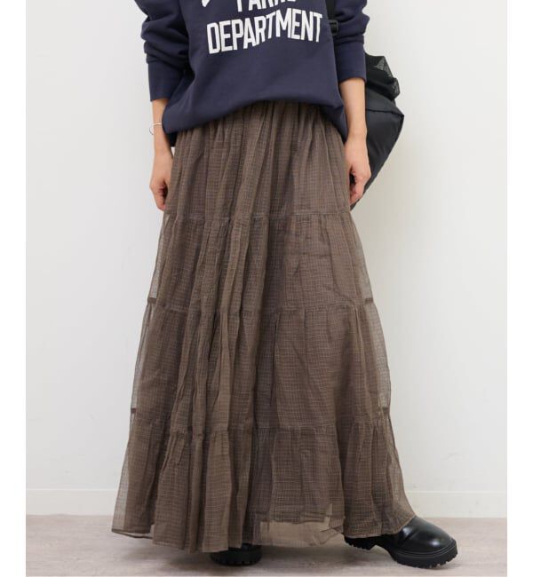 JOURNAL STANDARD relume「シアーチェックティアードイージースカート」|スカート|