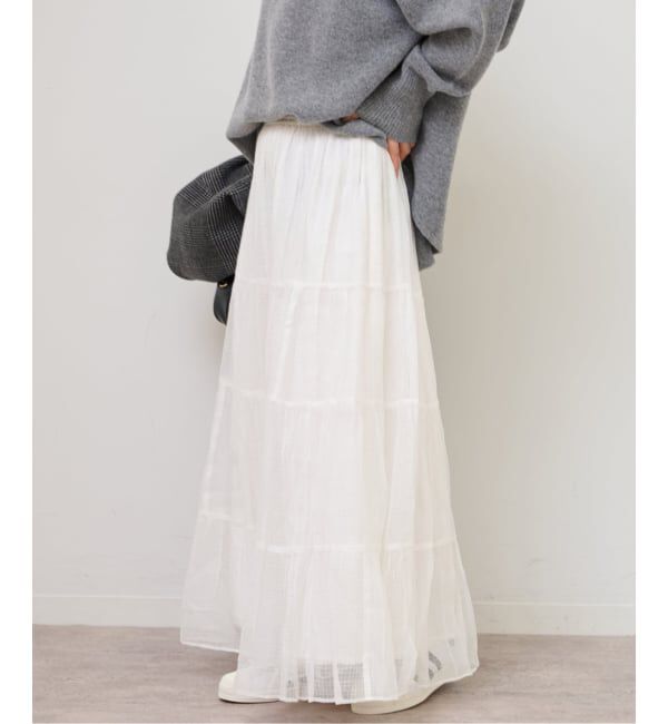 JOURNAL STANDARD relume「シアーチェックティアードイージースカート」|スカート|
