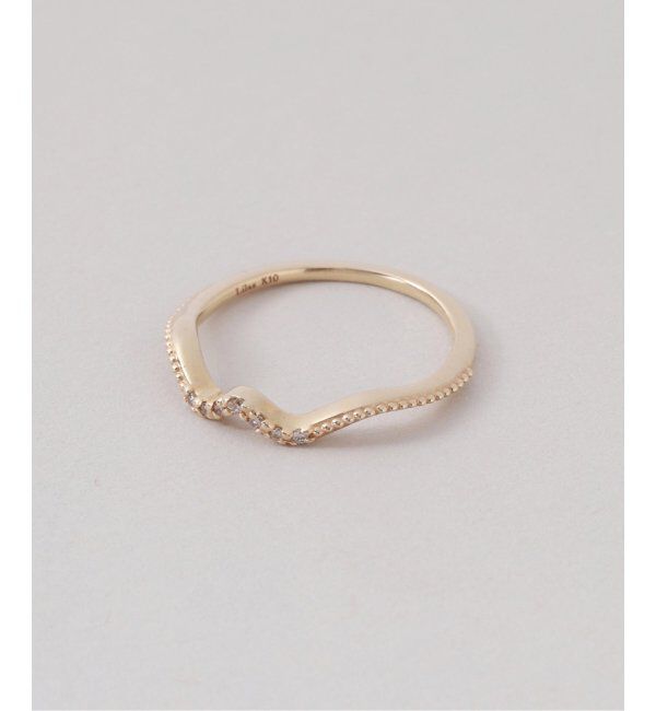 Lilas by Spick&Span「ビーチミルダイヤピンキーリング K10」|リング|