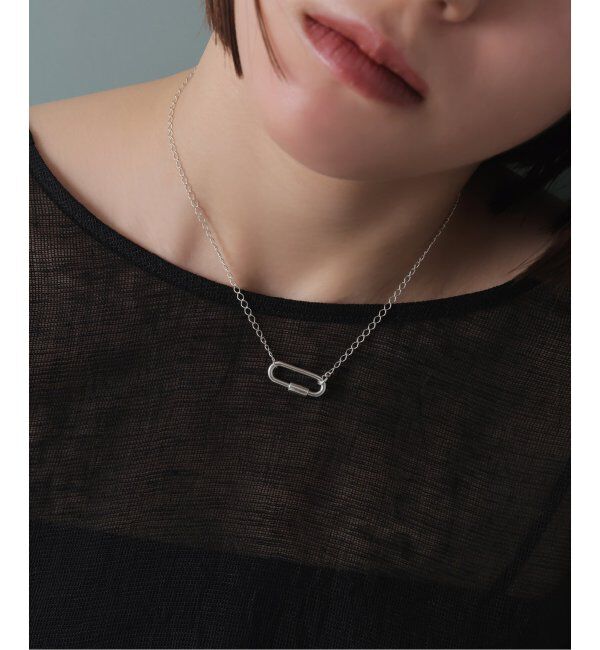 Spick and Span「【SAMH by LILAS】カラビナシースルーチェーンネックレス SV」|ネックレス|