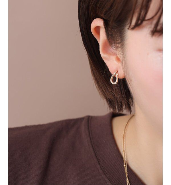 Lilas by Spick&Span「ホースシューピアス K10（両耳）」|ピアス|