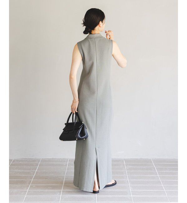 NOBLE「【NOBLE&times;L'AUBE BLANC】ミラノリブジャージワンピース」|ワンピース|