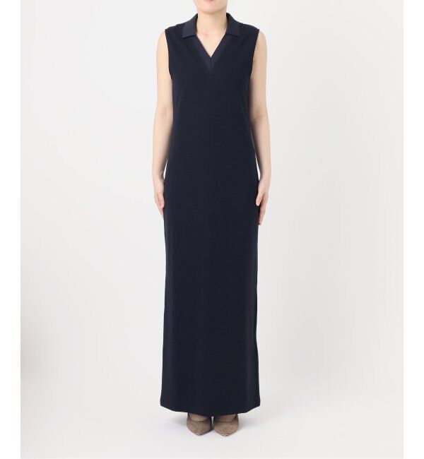 NOBLE「【NOBLE&times;L'AUBE BLANC】ミラノリブジャージワンピース」|ワンピース|