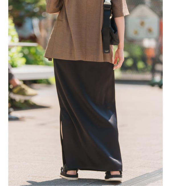 Spick and Span「《追加》サテンイージースカート」|スカート|