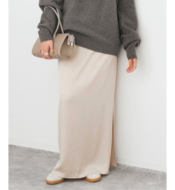 Spick and Span「《追加》サテンイージースカート」|スカート|