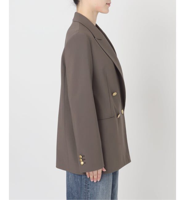 Spick and Span「《追加》プレーンウィーブダブルブレストジャケット」|テーラードジャケット|