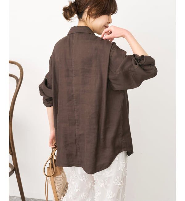 Spick and Span「リネンミックスストレッチシャツジャケット」|その他|